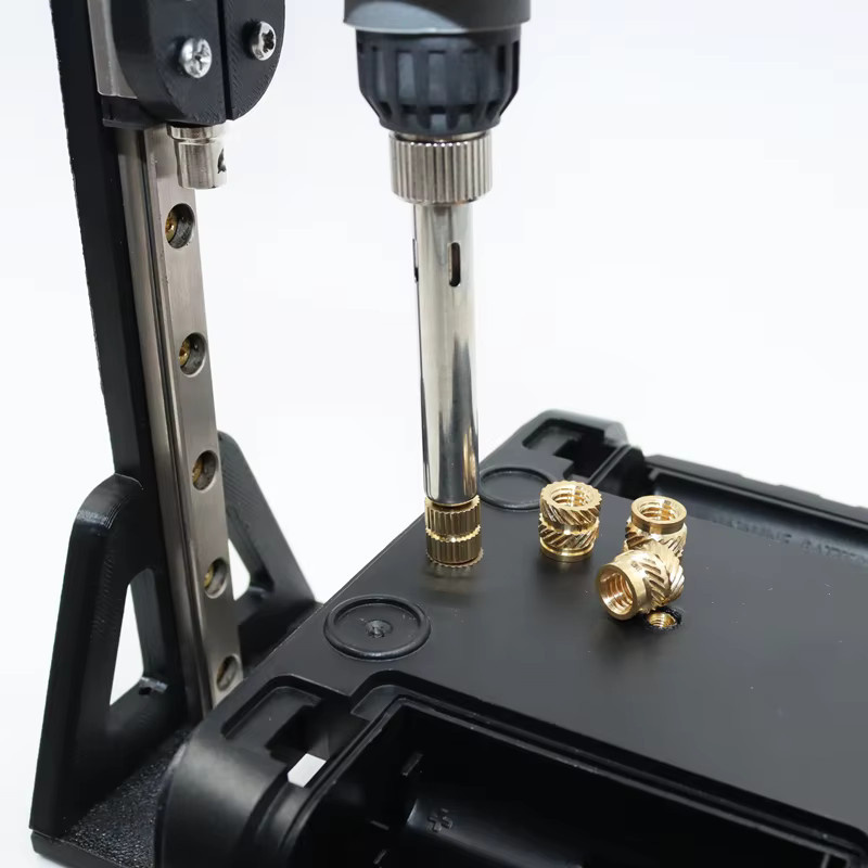 YMAX Messing Heat Set Einsatz Mutter Werkzeug Kit für 3D-Drucker zur Einbettung von Kupfermuttern in Gold und Messing - Bild 3