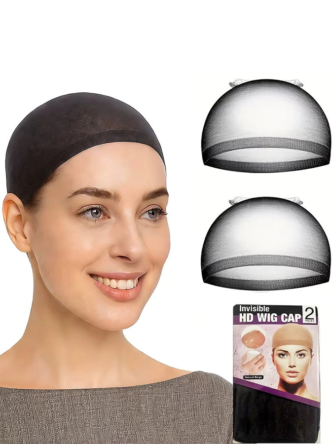 Schwarze HD-Perückenkappe, unsichtbar und atmungsaktiv, Unisex - Bild 7