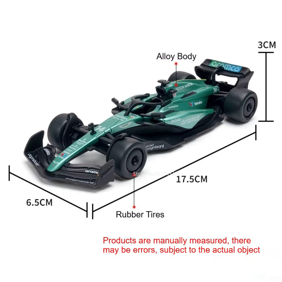 RMZ city Formel-1-Modellauto, Maßstab 1:32, Metall, Fahrzeug - Bild 2