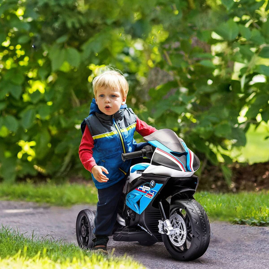 HOMCOM Kinder-Elektromotorrad blau mit Licht und Sound - Bild 5