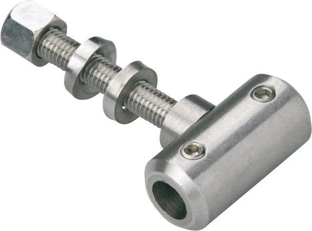Dieda Rundstabhalter aus Edelstahl in Silber, 2 Stück, Durchmesser: 10 mm - Bild 1