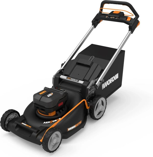 Worx Akku-Rasenmäher WG760E 40V in Schwarz mit 51 cm Schnittbreite - Bild 1