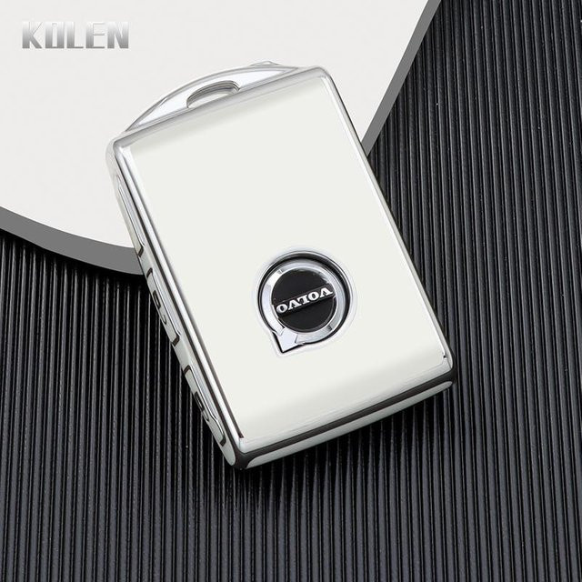 TPU Autoschlüsselhülle Abdeckung in Grau für Volvo S60 S90 XC40 XC60 XC90 V60 V90 C40 Polestar 1 Polestar 2 von KOLEN - Bild 1