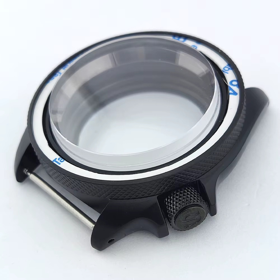 OUMASHI Uhrengehäuse Edelstahl, Schwarz, 42 mm - Bild 2