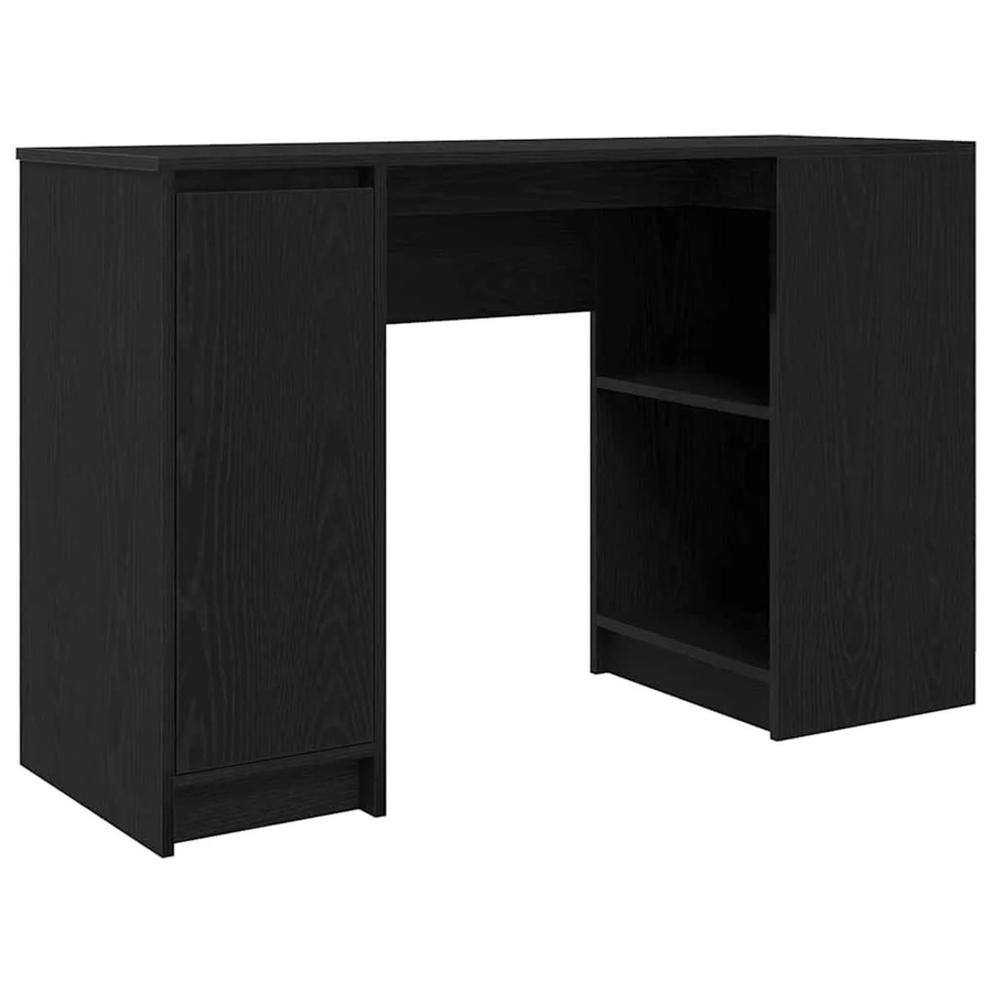 vidaXL Schreibtisch in Schwarz und Eichen-Optik aus Holzwerkstoff, B/T/H: 120 x 42 x 76 cm - Bild 2