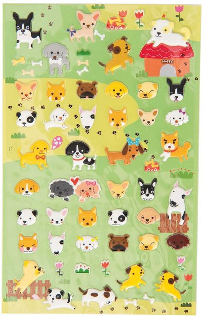 Rico Design Paper Poetry 3D Sticker Hunde - Bild 1