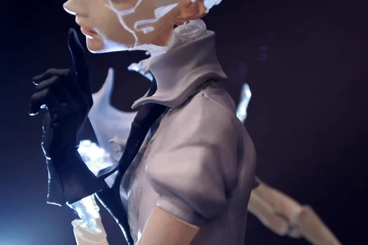 Bandai Anime Land der glänzenden Antarktis Figur in Weiß aus Kunstharz als DIY Montage Modell für Sammler - Bild 6
