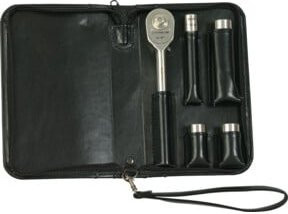 KS Tools TITANplus Steckschlüsselnuss-Satz 3/8 Zoll, 5-teilig, Schwarz/Titanium - Bild 1
