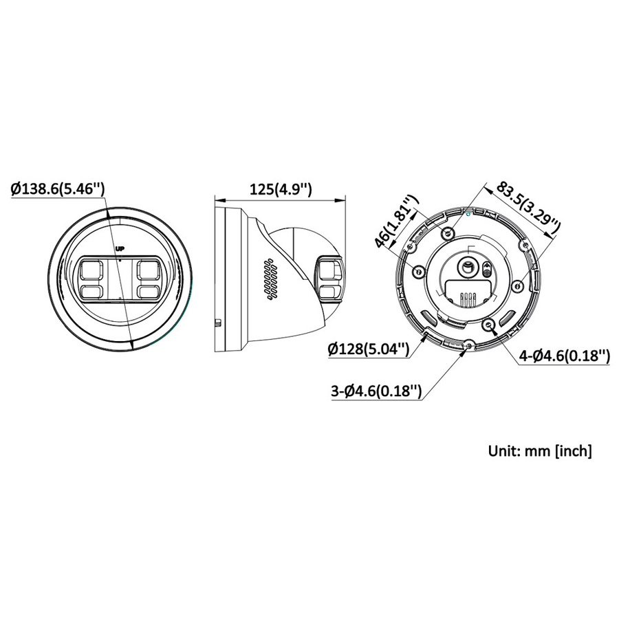 Hikvision Panorama 8MP IP-Kamera DS-2CD2387G3P-LIS2UY/SL in Weiß mit 180 Grad Sichtfeld, intelligenter Hybrid-Lichttechnologie, 2-Wege-Audio, Stroboskoplicht und Audioalarm - Bild 2