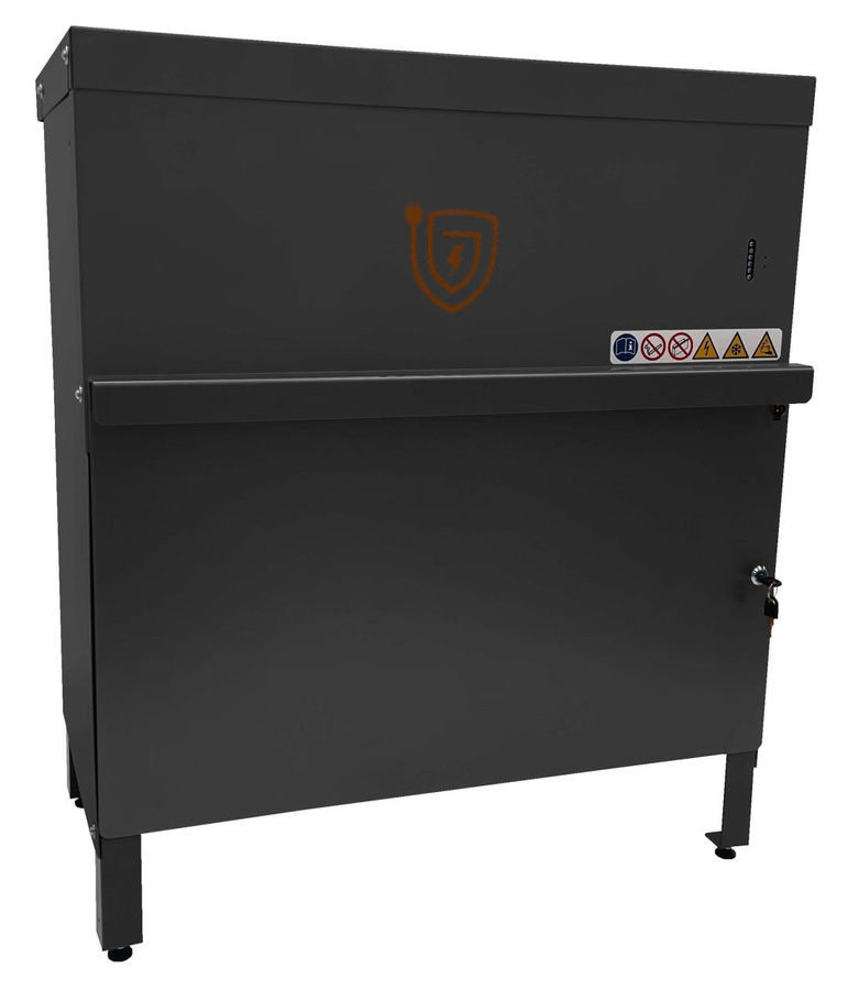 BIGBOXX Ladeschrank FS1 aus Metall in Anthrazit Matt mit Schloss - Bild 1