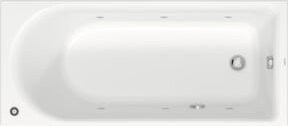 Duravit Rechteck-Whirlwanne D-Neo in Weiß, Einbauversion, B: 160 cm, T: 70 cm, H: 190 cm - Bild 1