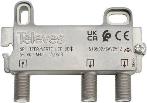 Televes SAV25FZ SAT-Verteiler in Silber - Bild 1