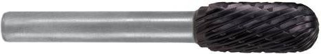 Exact 72283 Frässtift Hartmetall Kugel in Grau, Länge: 60 mm, Schaftdurchmesser: 6 mm - Bild 1