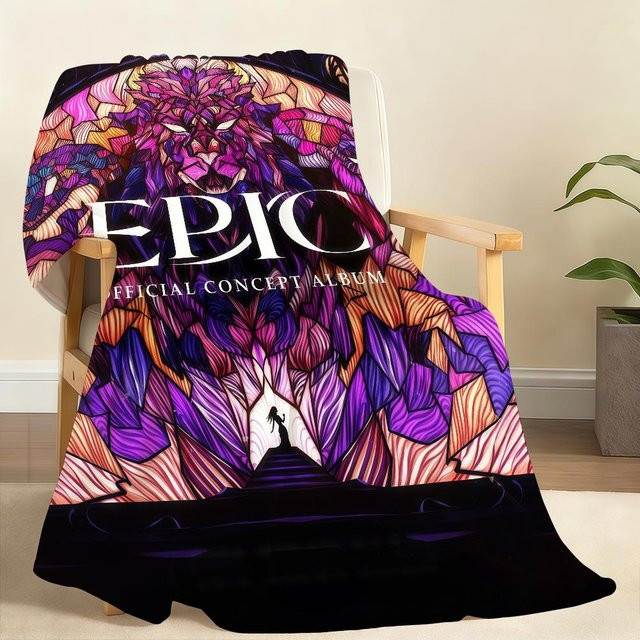 Lumi Home Überwurfdecke E Epic mit grafischem Tier-Design, Mehrfarbig, B/T: 150 x 200 cm - Bild 1