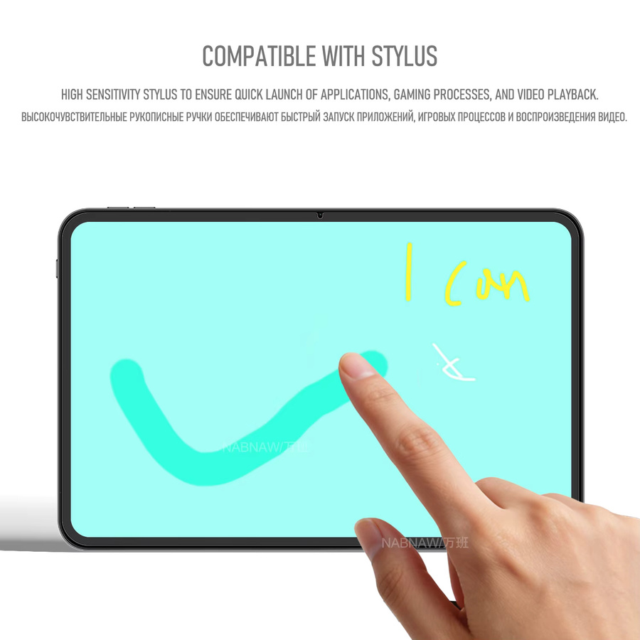 Teclast T65 2026 HD-Displayschutzfolie aus gehärtetem Glas, transparent, 2er-Pack - Bild 4