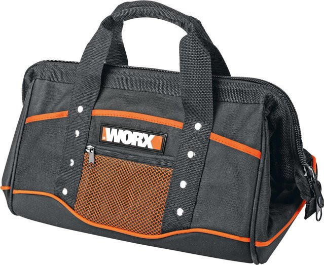 Worx Werkzeugtasche WA0076 aus Nylon in Schwarz mit Kunststoffelementen, B/H/T: 35,0 x 23,5 x 23,5 cm - Bild 1