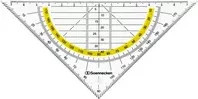 Soennecken Geometriedreieck aus transparentem Kunststoff B/T/H: 16 x 16 x 1 cm - Bild 1