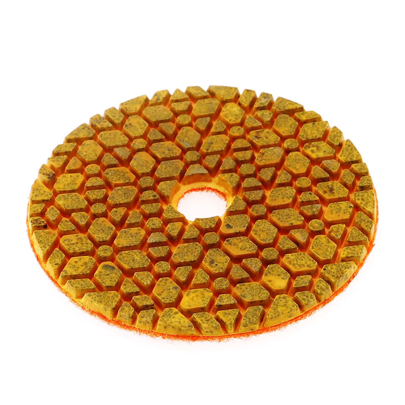 RIJILEI 5er Set Steinpolierpads 4 Zoll für Granit, Marmor und Beton, Nasspolierpads aus gemischten Materialien - Bild 3
