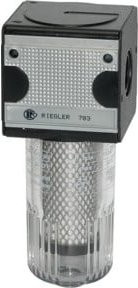 Riegler Aktivkohlefilter multifix mit PC-Behälter in Schwarz, BG 3, G 1/2 - Bild 1