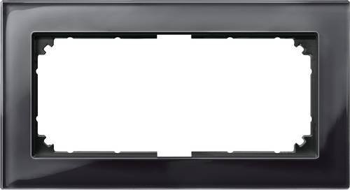 Merten Rahmen Abdeckung System M in Onyxschwarz mit Glasoberfläche - Bild 1