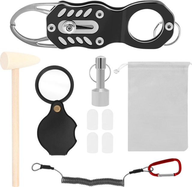 Toorise Pocket Pinger Tester Kit Tragbares Ping-Resonanz-Testgerät für Gold und Silber inklusive Hammer und Lupe - Bild 1
