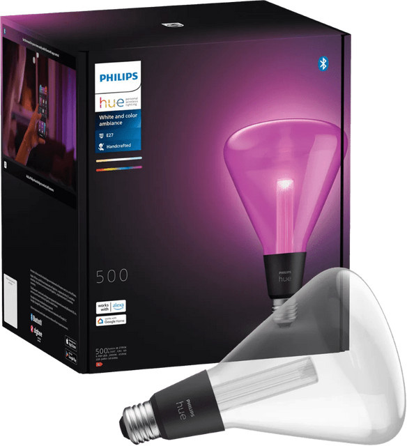Philips Hue White & Color Ambiance Lightguide Triangle Smart LED-Lampe E27, dimmbar, Weiß und Multicolour - Bild 1
