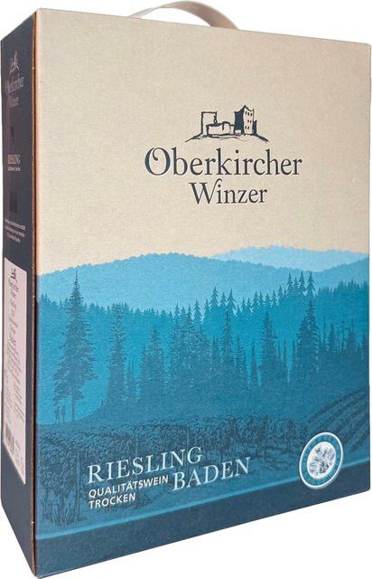 Oberkircher Winzer Riesling Weißwein, trocken, Baden, 2023, 3,0 l - Bild 1