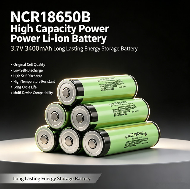 Daweikala NCR18650B Akku 3400 mAh 3,7 V mit geschützter PCB in Grün - Bild 1
