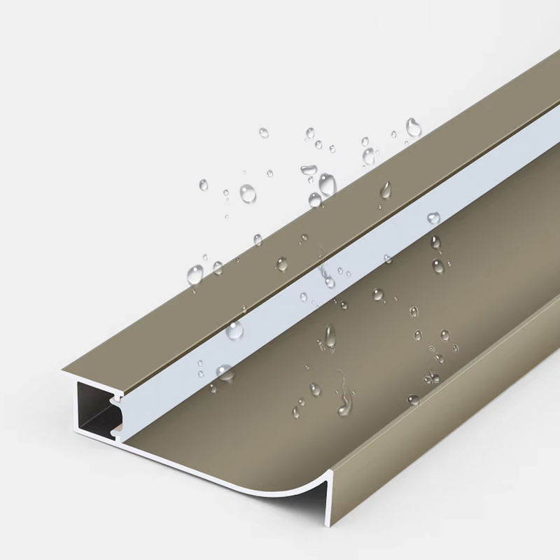 Khelse Aluminium Sockelleistenprofil für 5050-LED-Streifen mit milchig weißer Abdeckung in Silber und Weiß - Bild 4