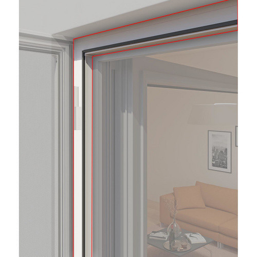 Windhager Insektenschutzrahmen EXPERT Fensterrahmen aus Aluminium in Weiss, B: 125,0 cm, H: 265,0 cm, T: 2,0 cm - Bild 1