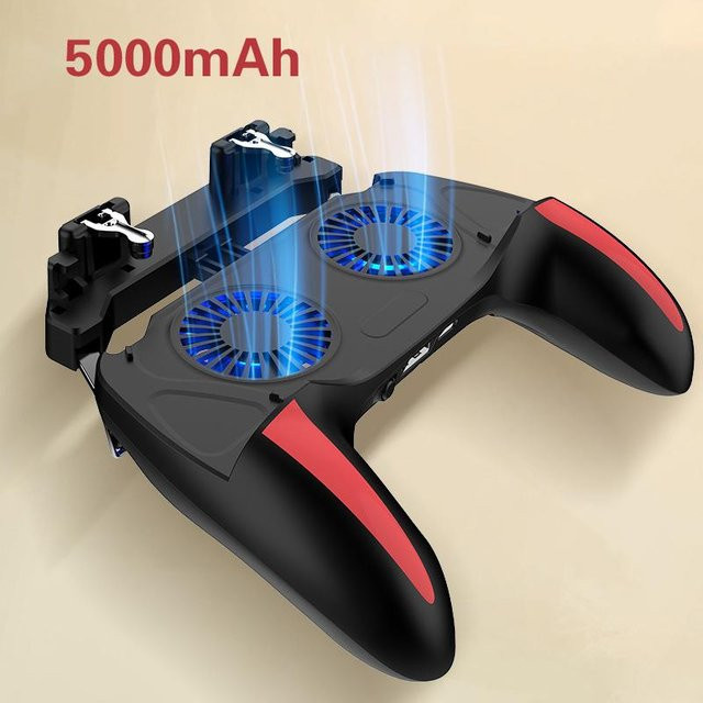 H10 Gaming Handheld Controller mit Kühlventilator und 5000mAh Akku in Schwarz für Mobile Shooter - Bild 1