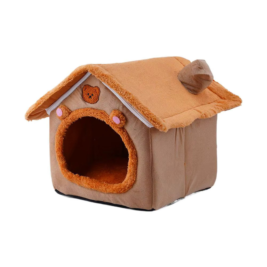 KITPIPI Faltbare Hundehütte und Katzenbett als warmes Haustier-Sofa für kleine und mittelgroße Hunde und Katzen - Bild 5