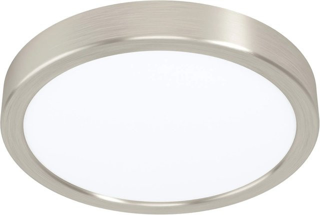 Eglo LED-Aufbauleuchte Fueva 5 in Nickel matt und Weiß, rund, Durchmesser: 21 cm - Bild 1