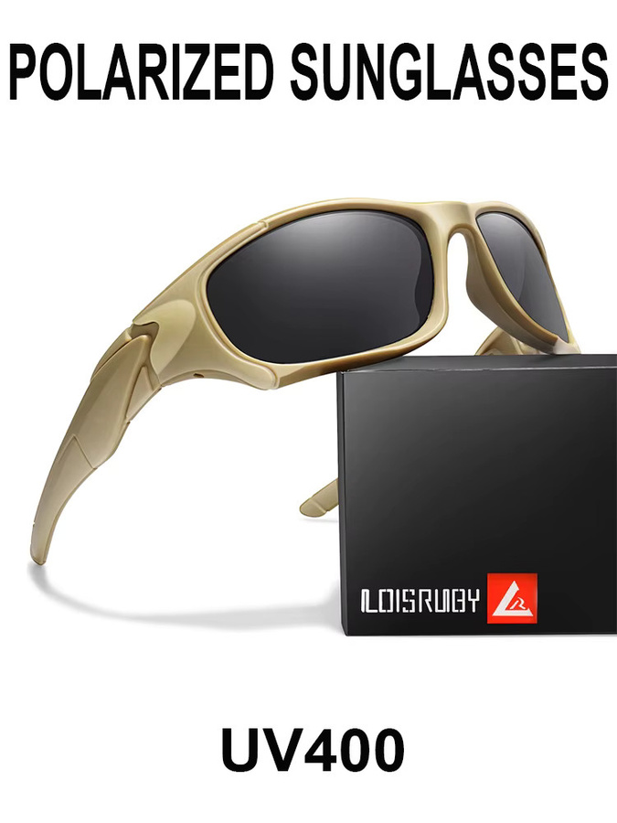LOISRUBY Sonnenbrille, polarisiert, oval, Vollrand, Kunststoff, Unisex - Bild 3