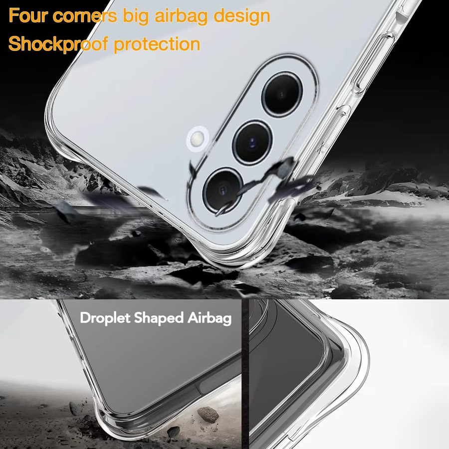 Transparente Schutzhülle für Samsung Galaxy A56 5G A55 A35 A36 A26 A16 A15 S25 Ultra S24 S23 mit verstärkten Ecken - Bild 6