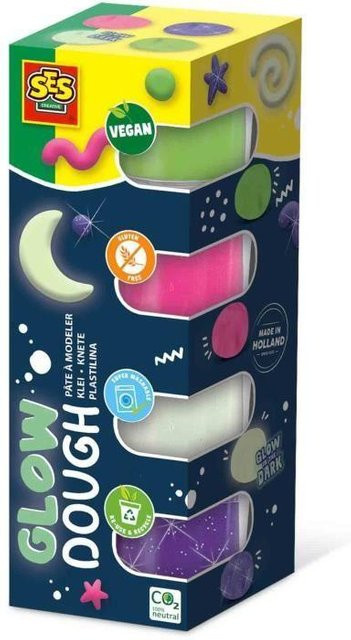 SES CREATIVE Knete Feel Good, Glänzend, 4-teiliges Set - Bild 1