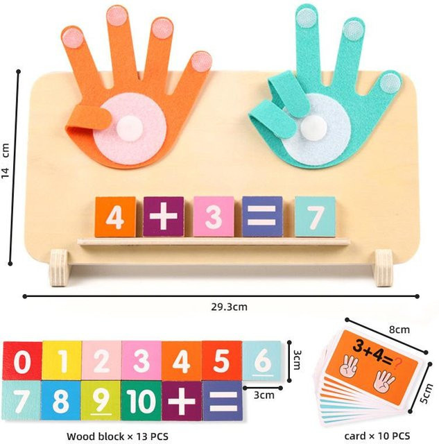 Linyi toy Montessori Holz Spielsets, Mathematik Spielzeug - Bild 1