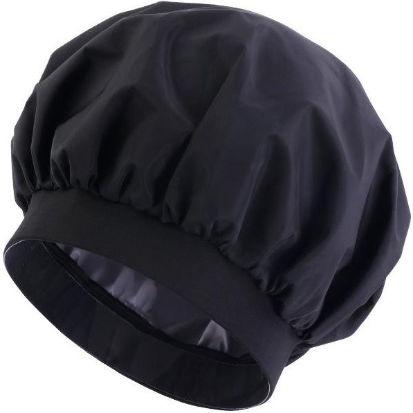 Wasserdichte Duschhaube für Damen, PEVA-gefüttert, wiederverwendbar - Bild 1