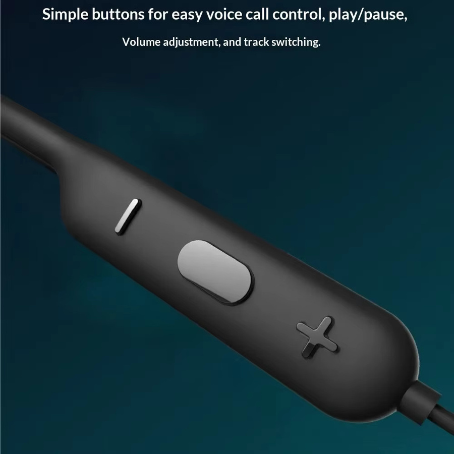 WAKAILONG Bluetooth Nackenbügel-Kopfhörer mit adaptiver Geräuschunterdrückung und HIFI-Klangqualität in Schwarz - Bild 3