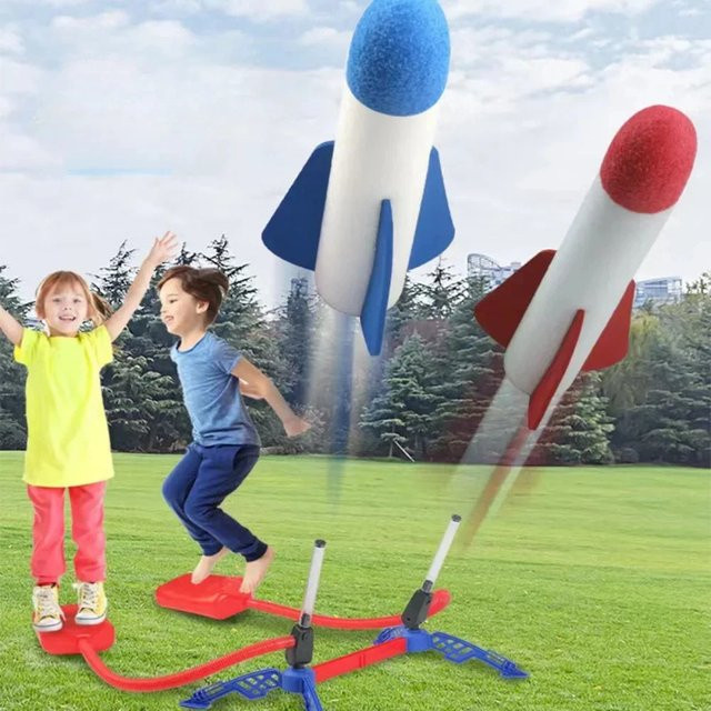 NOVELTYRC Rakete Fußpumpe, Luftbetriebene Raketenwerfer, Spielzeug - Bild 1