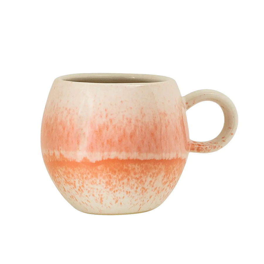 Bloomingville Steingutbecher Paula in Orange, 275 ml - Bild 1