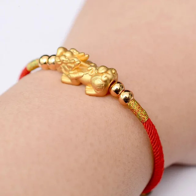 NEIPO Charm-Armband, Lucky Red Rope, Pixiu Knots, Unisex - Bild 1