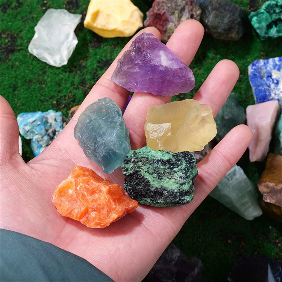 Sisterstone Rosenkristall als natürlicher Kristallquarz in Rosa, unregelmäßige Form als rohe Mineralprobe zur Heimdekoration - Bild 3
