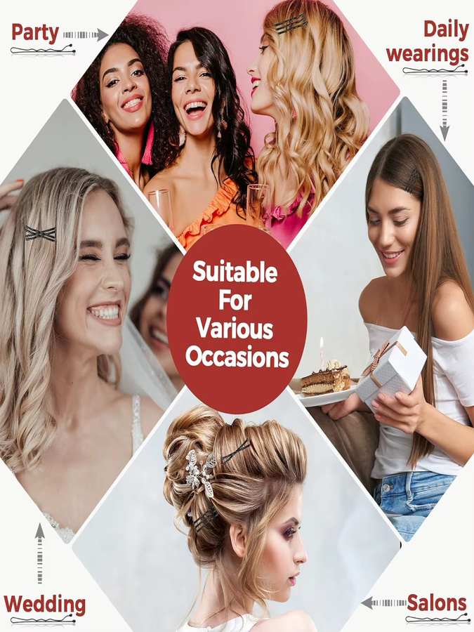 Haarspangen-Set Bobby Pins, 100 Stück, Damen und Mädchen, mit Aufbewahrungsbox - Bild 6