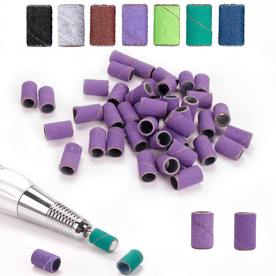 FILI Nagelbohrer Schleifbänder Set mit Metallschaft, Unisex - Bild 3