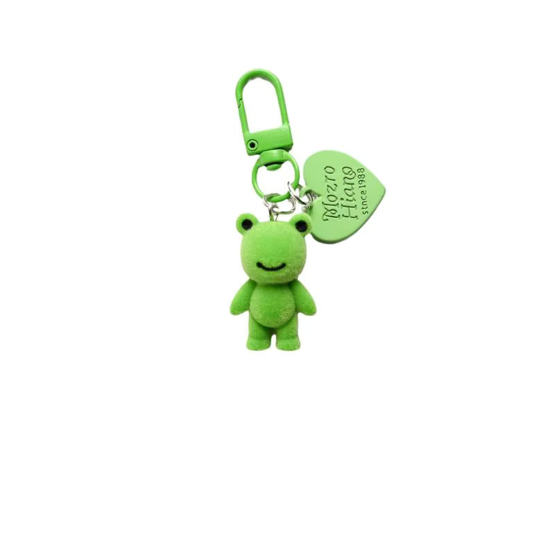 Velishy Schlüsselanhänger, 3D Flockierter Frosch, Bunt, Unisex - Bild 3