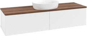 V&B Waschtischunterschrank Antao mit Frontstruktur in Weiß, B/T: 160 x 50 cm - Bild 1