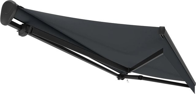 Halbkassette Reno in Anthrazit Dunkelgrau mit Motor, Breite: 5 m, Tiefe: 3 m - Bild 1