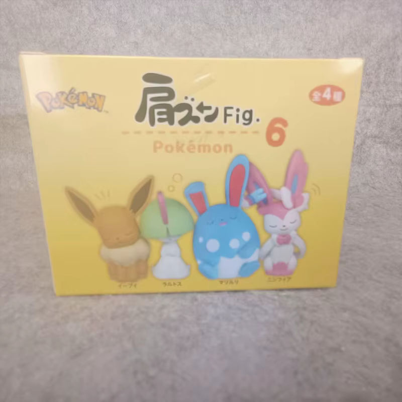 Pokemon Anime Figuren Blind Box mit neigbarem Kopf Eevee Ralts Azumarill als Sammlerfiguren und Ornamente in Mehrfarbig - Bild 3