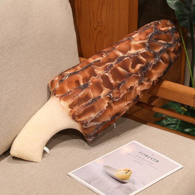 Yiran Health & Beauty Plüsch-Gemüsekissen als Dekoration für Sofa und Stuhl in Braun - Bild 1